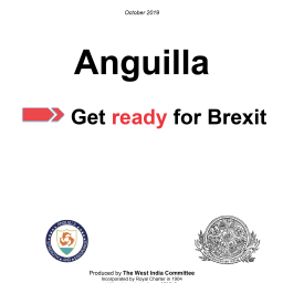 WIC publishes and distributes 'Anguilla: Get ready for Brexit' paper